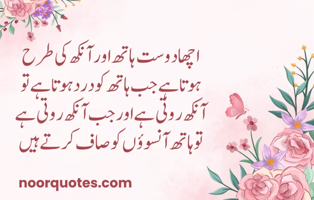 50 Heartfelt Friendship Quotes in Urdu