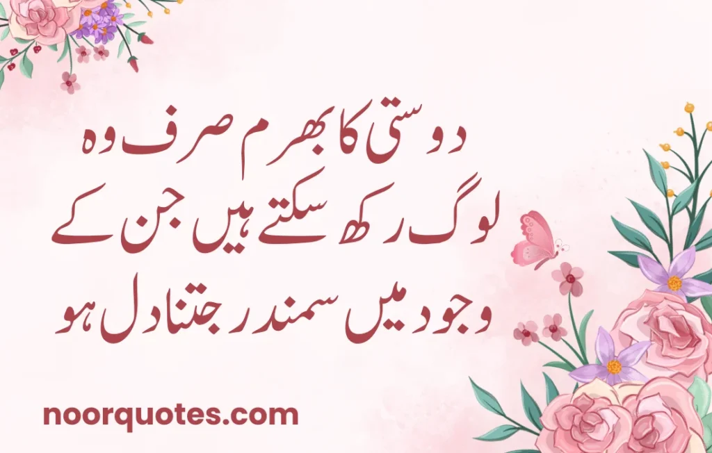 50 Heartfelt Friendship Quotes in Urdu